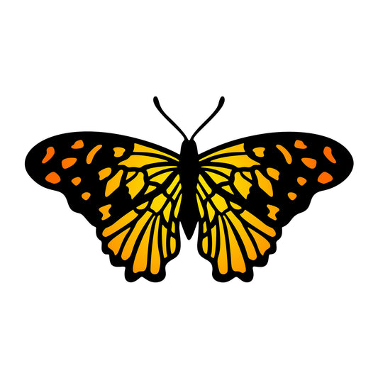 Butterfly SVG design for Cricut, Silhouette, laser cutting, vinyl, sublimation, and craft projects.