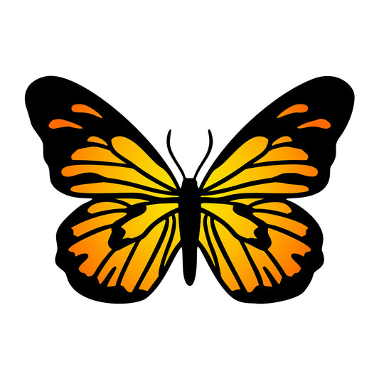 Butterfly SVG design for Cricut, Silhouette, laser cutting, vinyl, sublimation, and craft projects.