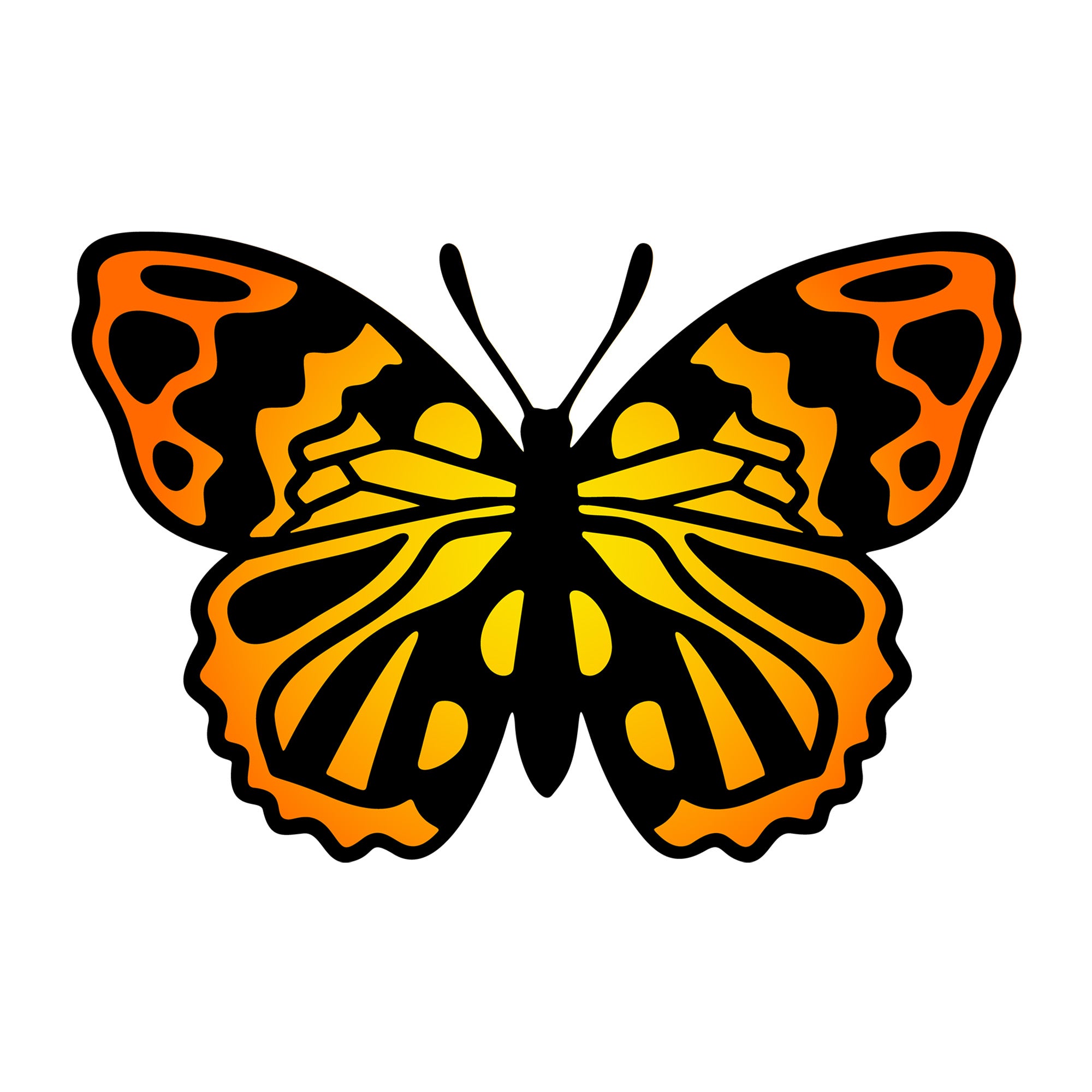 Butterfly SVG design for Cricut, Silhouette, laser cutting, vinyl, sublimation, and craft projects.