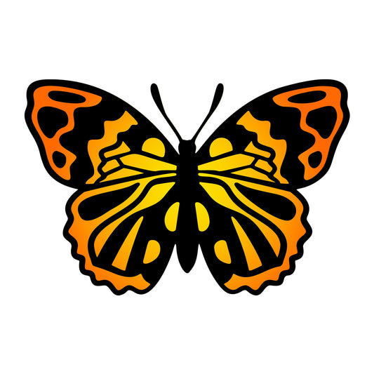 Butterfly SVG design for Cricut, Silhouette, laser cutting, vinyl, sublimation, and craft projects.