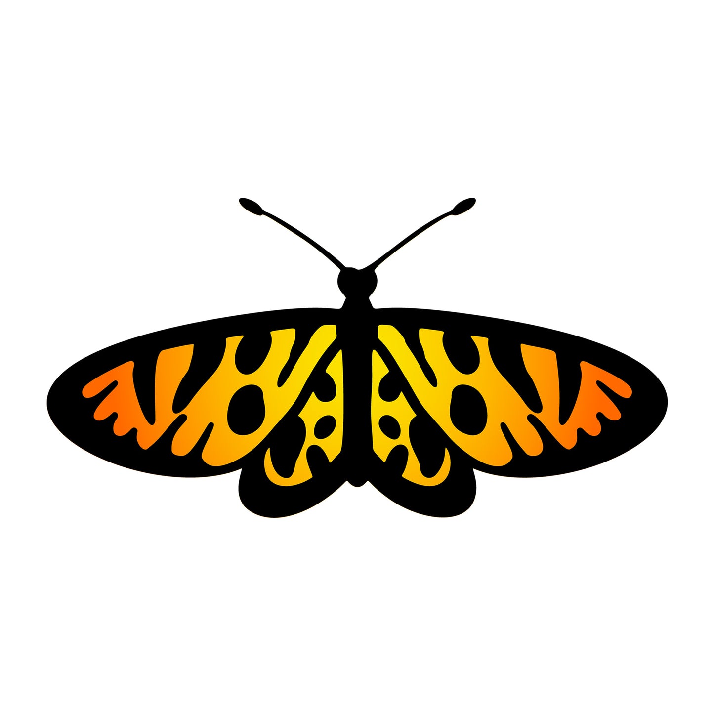 Butterfly SVG design for Cricut, Silhouette, laser cutting, vinyl, sublimation, and craft projects.