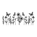 Butterfly Glass Can Wrap SVG design for Cricut, Silhouette, laser cutting, vinyl, sublimation, and craft projects.