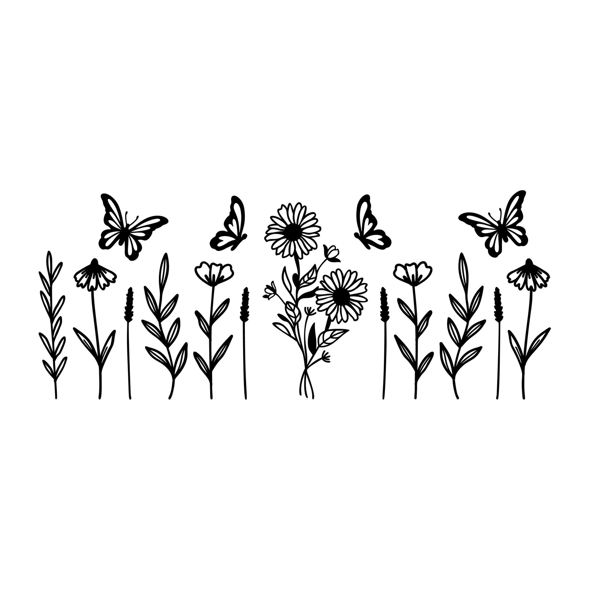 Butterfly Glass Can Wrap SVG design for Cricut, Silhouette, laser cutting, vinyl, sublimation, and craft projects.