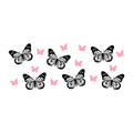 Butterfly Glass Can Wrap SVG design for Cricut, Silhouette, laser cutting, vinyl, sublimation, and craft projects.