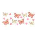 Butterfly Glass Can Wrap SVG design for Cricut, Silhouette, laser cutting, vinyl, sublimation, and craft projects.