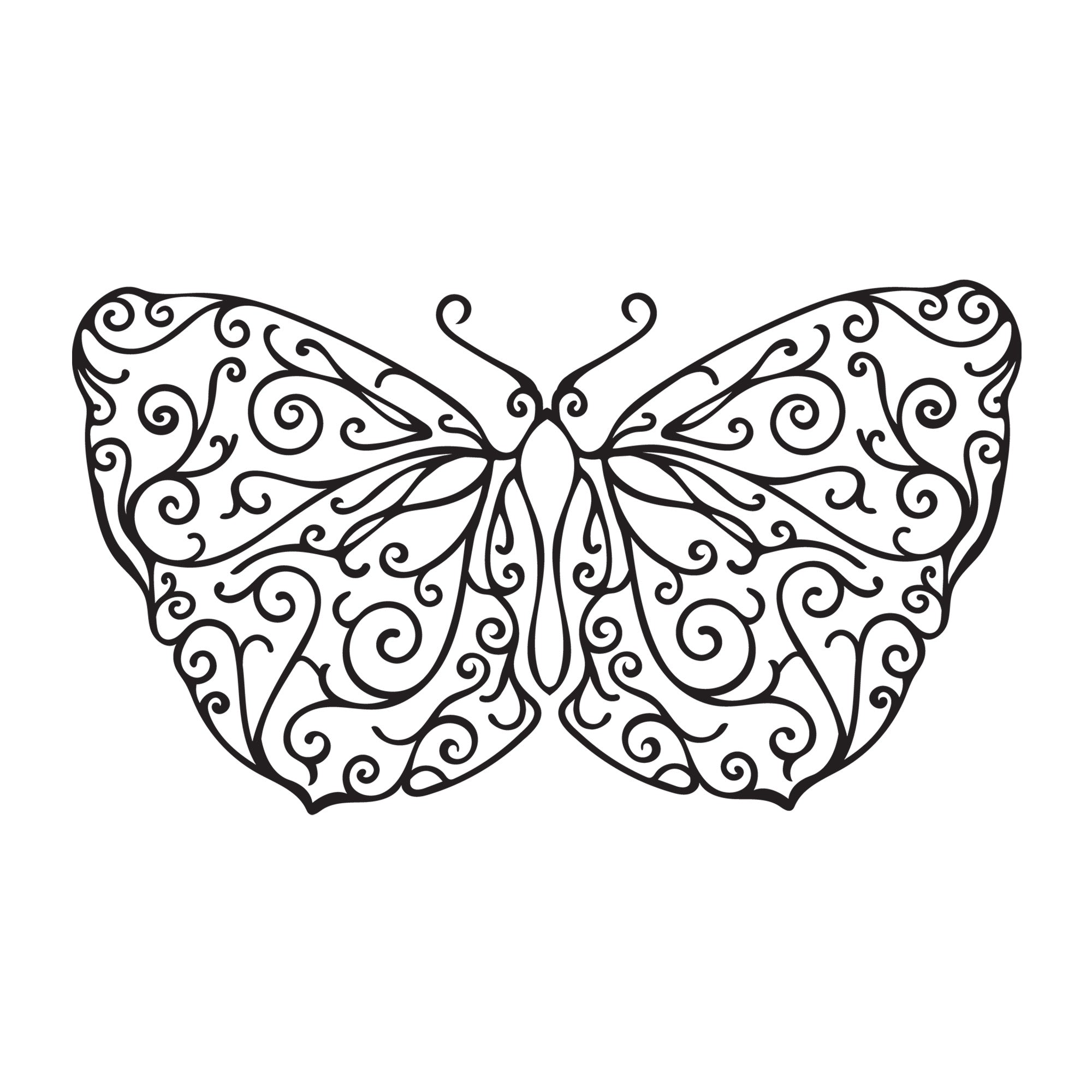 Butterfly Mandala SVG mandala SVG design for Cricut, Silhouette, laser cutting, vinyl, sublimation, decals, shirts, and DIY craft projects.