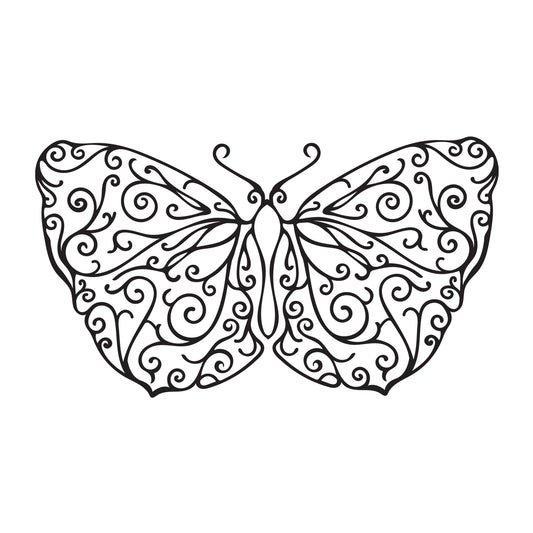 Butterfly Mandala SVG mandala SVG design for Cricut, Silhouette, laser cutting, vinyl, sublimation, decals, shirts, and DIY craft projects.