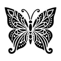 Butterfly with Patterned Wings SVG design for Cricut, Silhouette, laser cutting, vinyl, sublimation, and craft projects.