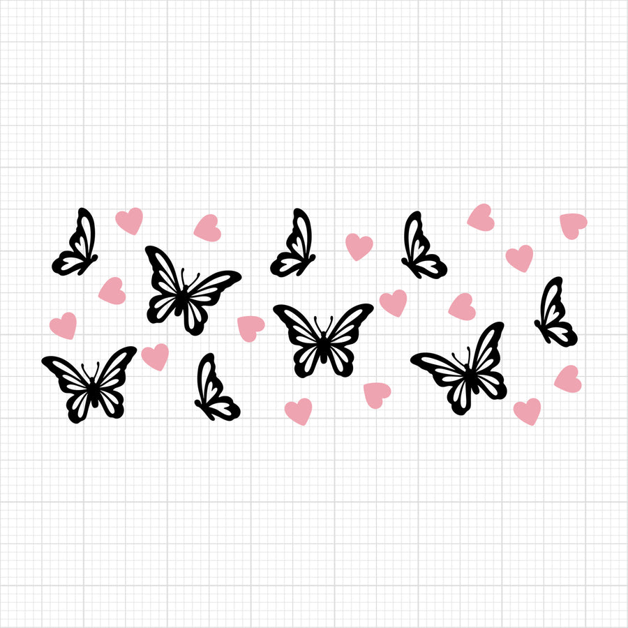 Butterfly Glass Can Wrap 3