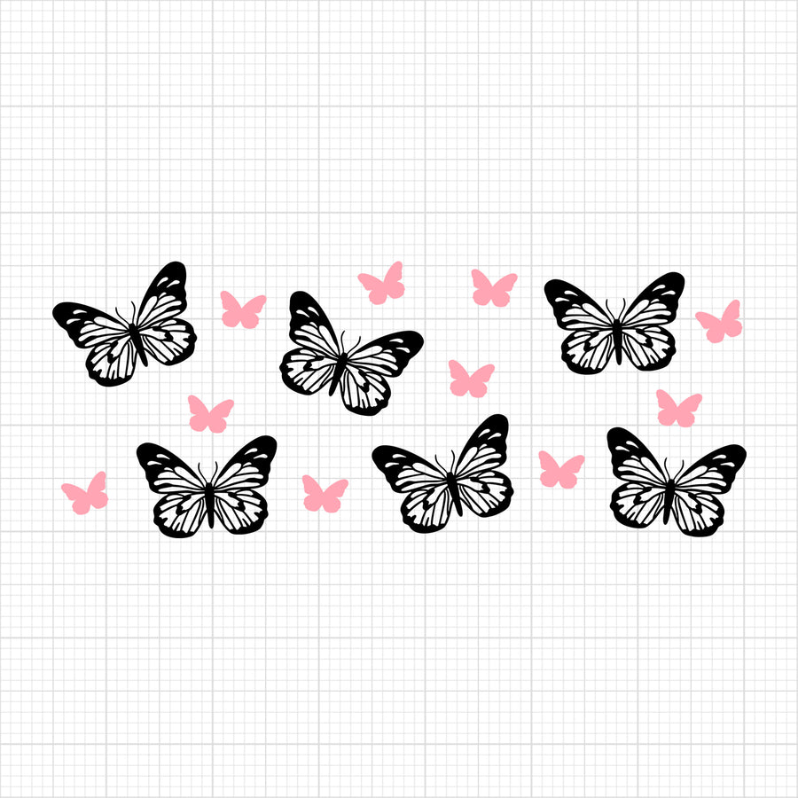 Butterfly Glass Can Wrap 5