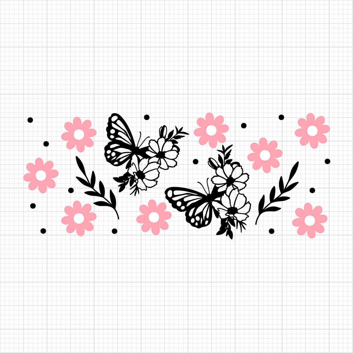 Butterfly Glass Can Wrap 8
