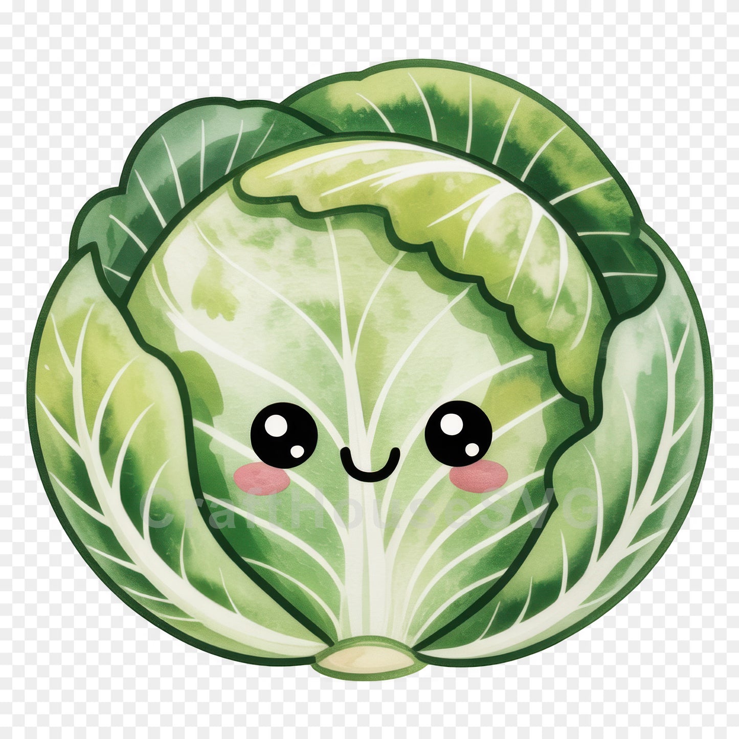 Kawaii Vegetables Clipart Sublimation Bundle PNG