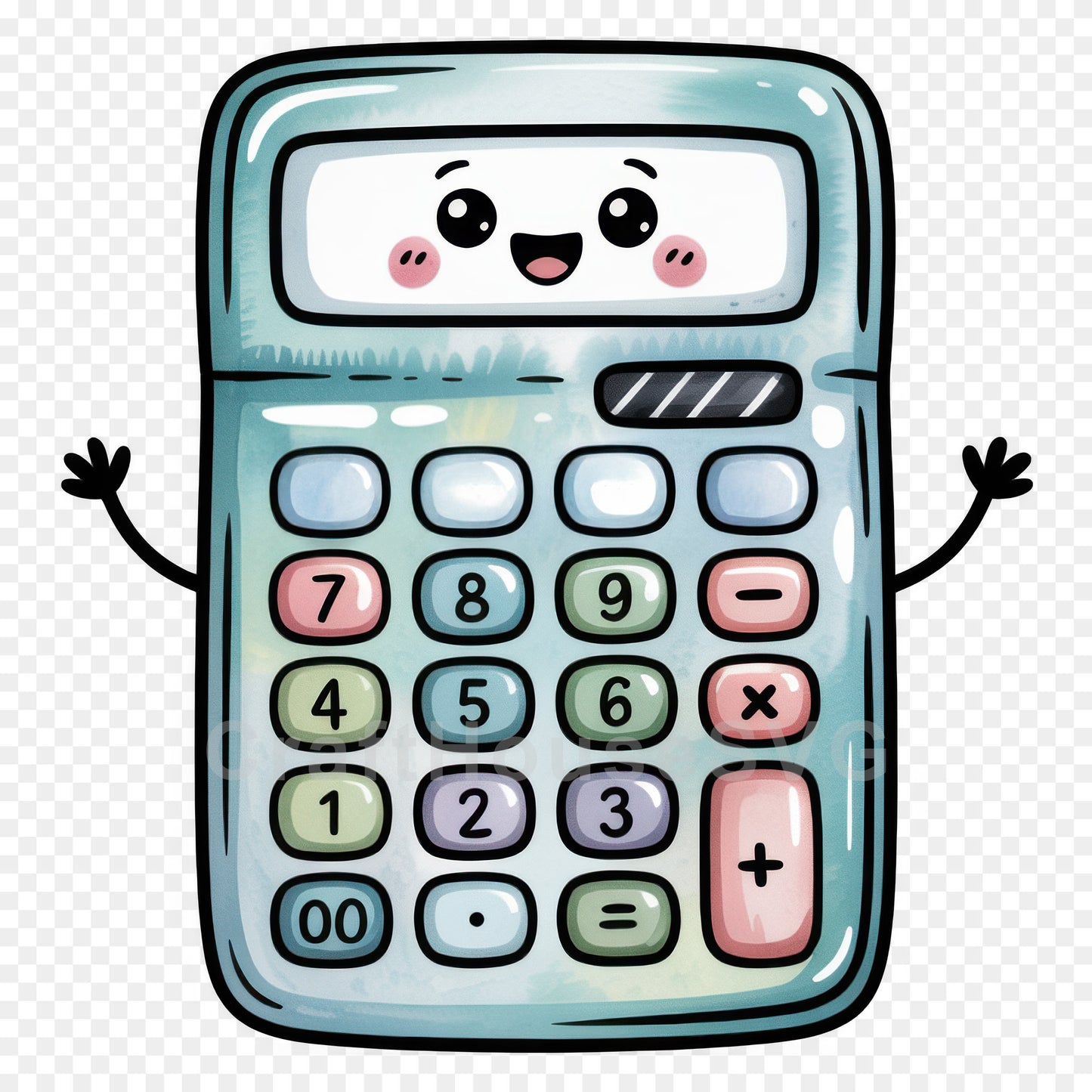 Kawaii Back to School Clipart Bundle