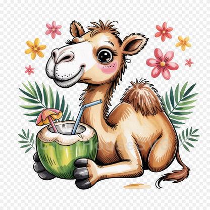 Cute Summer Animals Clipart Bundle