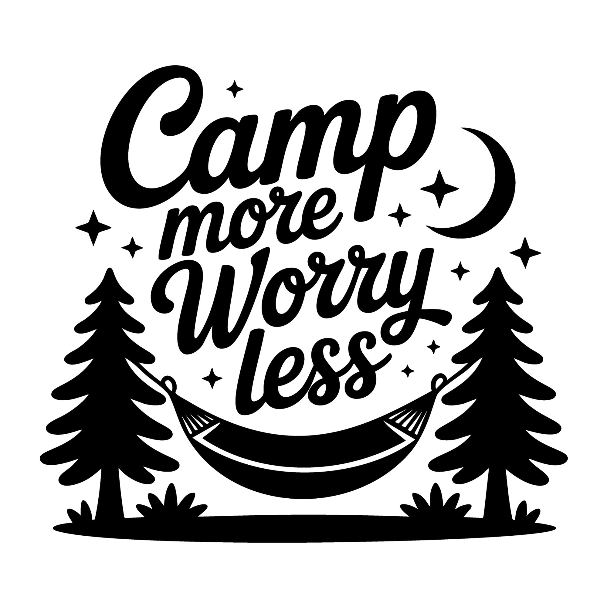 Camp More Worry Less SVG