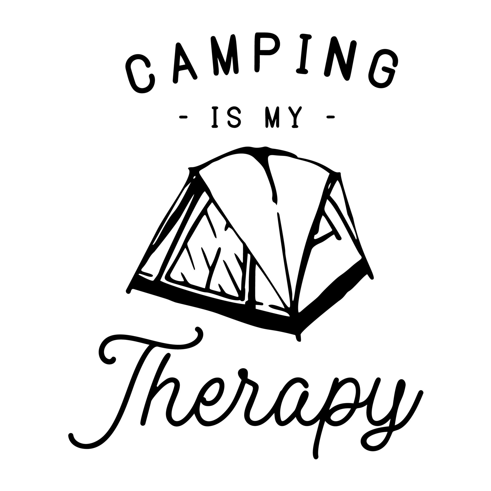 Camping Is My Therapy SVG