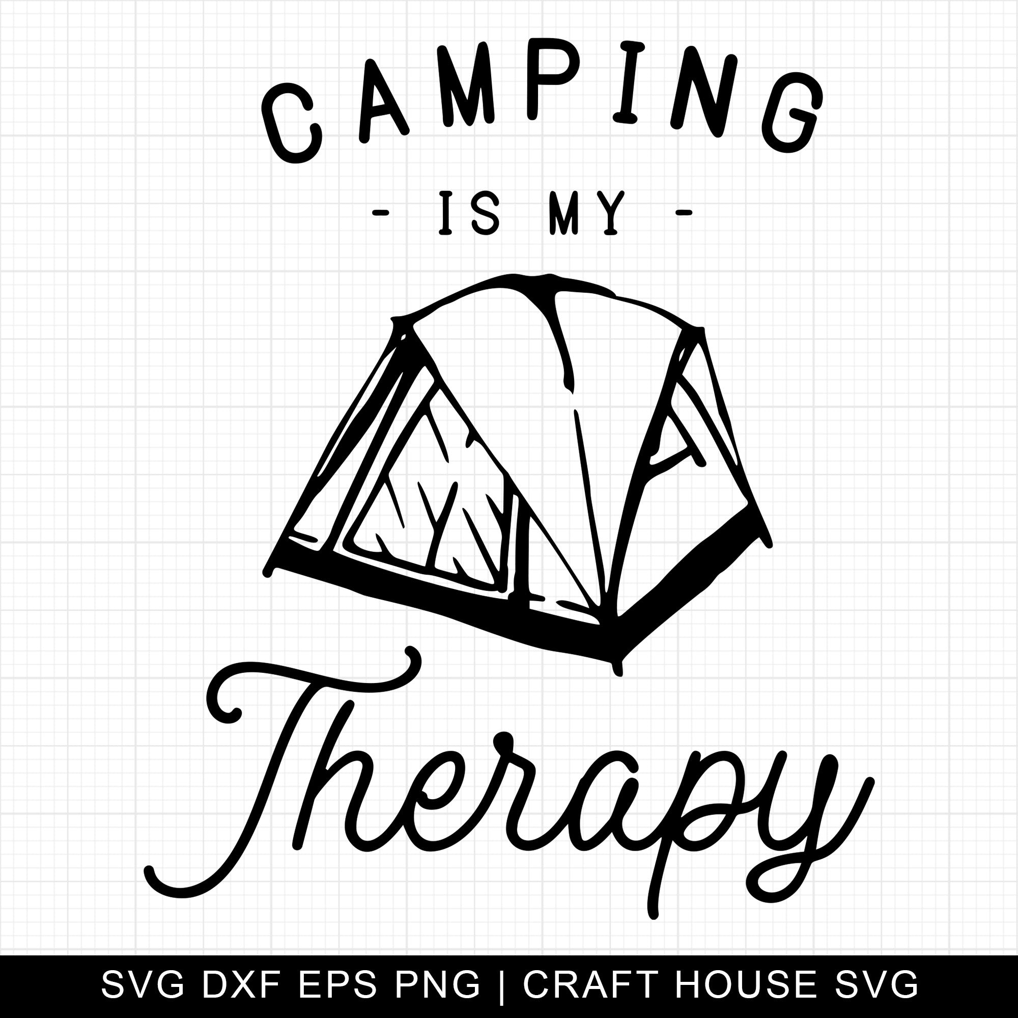 Camping Is My Therapy SVG | M3F5