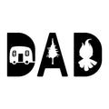 Camping Dad SVG design for Cricut, Silhouette, laser cutting, vinyl, sublimation, dad gifts, and Father's Day craft projects.