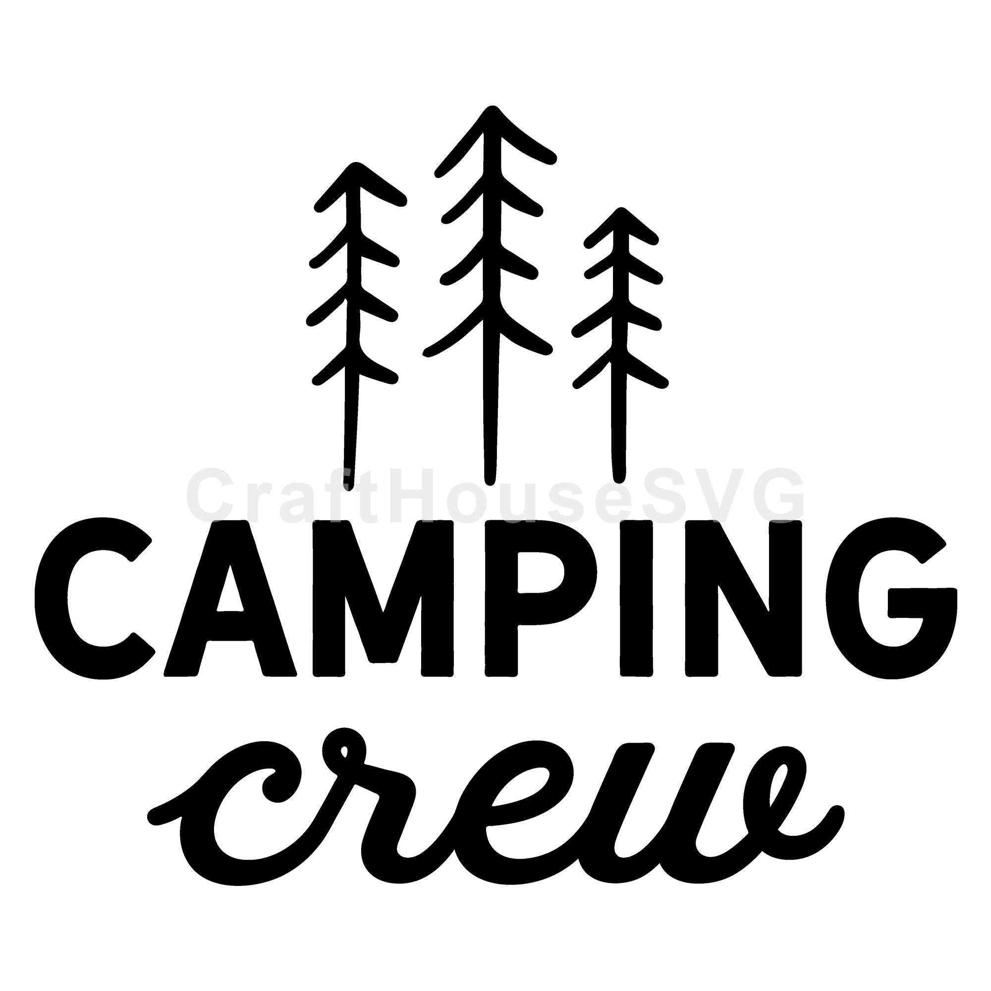 Camping crew SVG