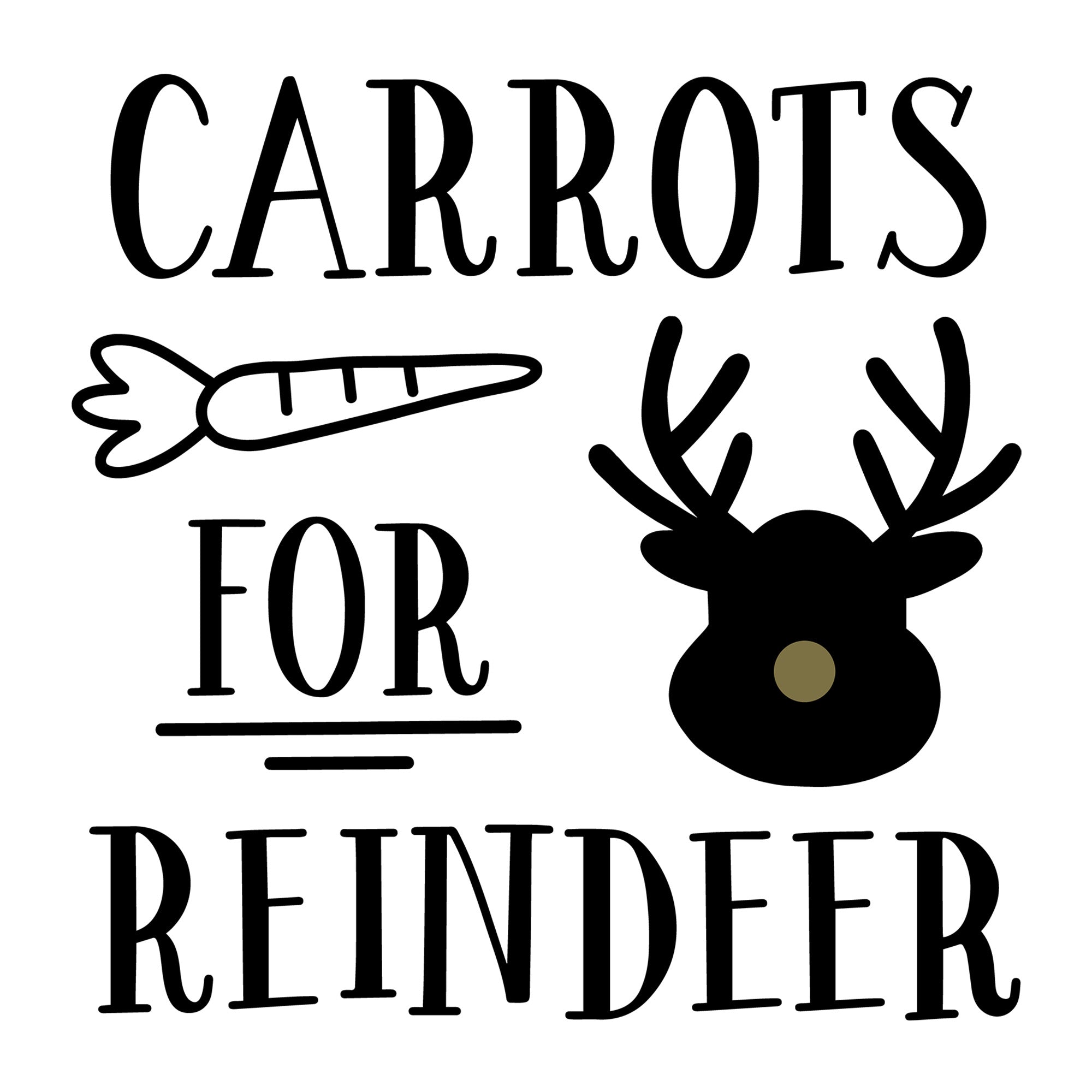 Carrots For Reindeer SVG