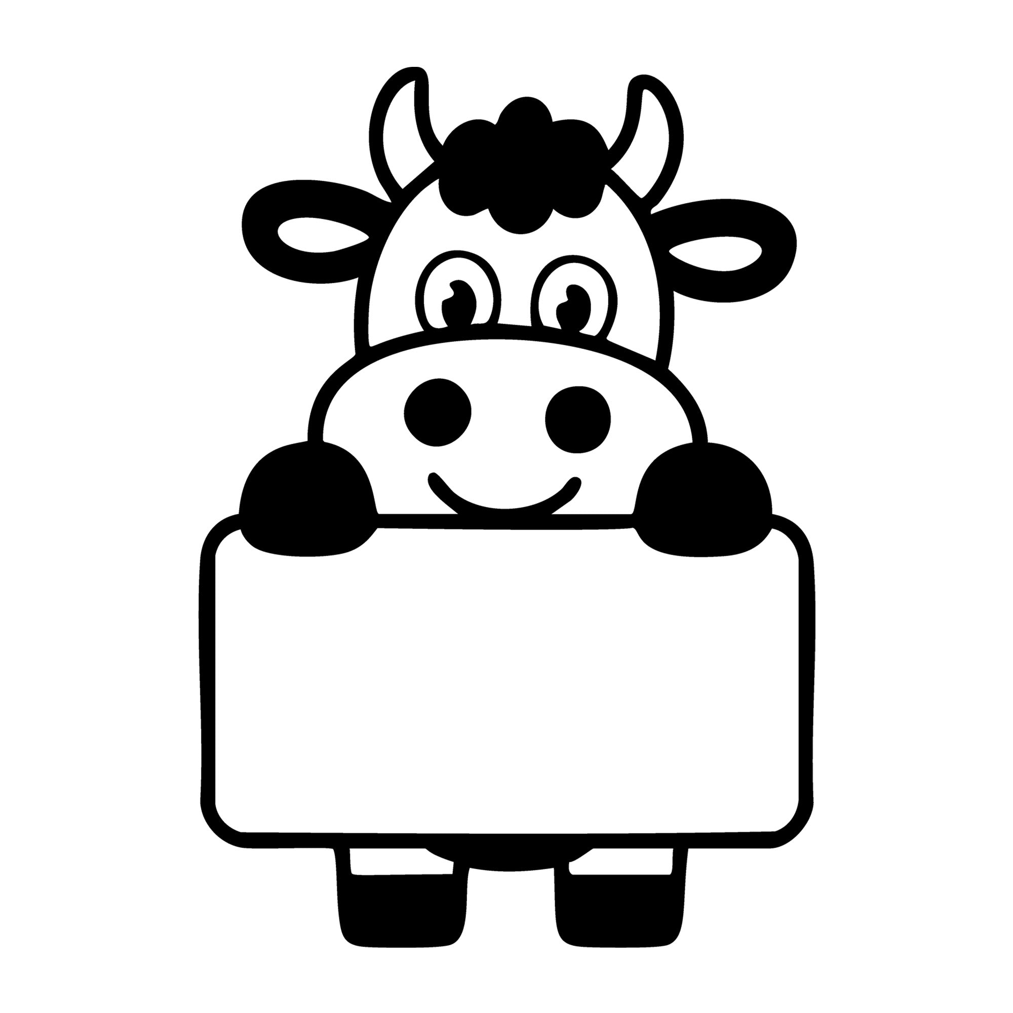 Cartoon Cow SVG