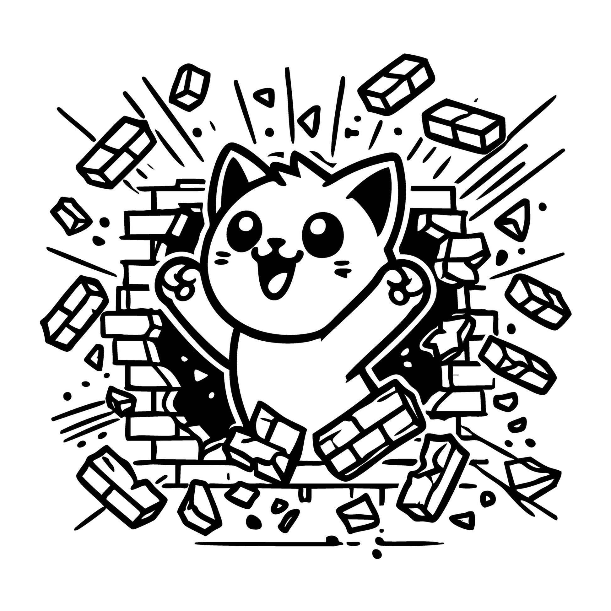 Cat SVG for Cricut, Silhouette, laser cutting, vinyl, sublimation, animal crafts, decals, shirts, and DIY craft projects.