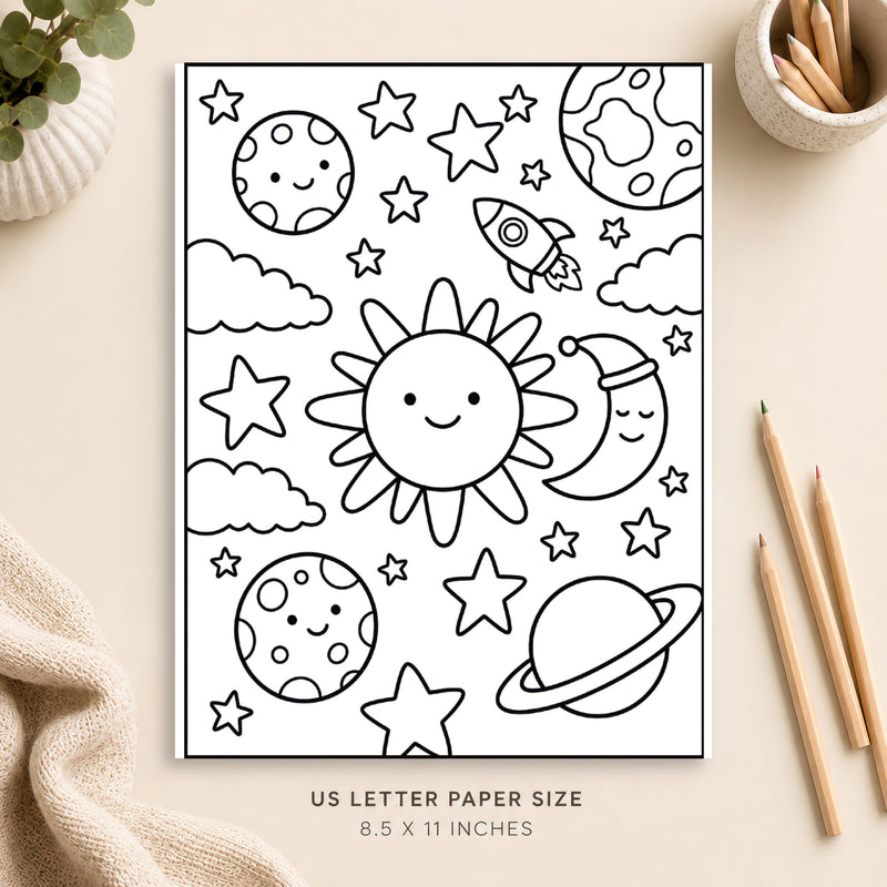 Celestial Coloring Page 2