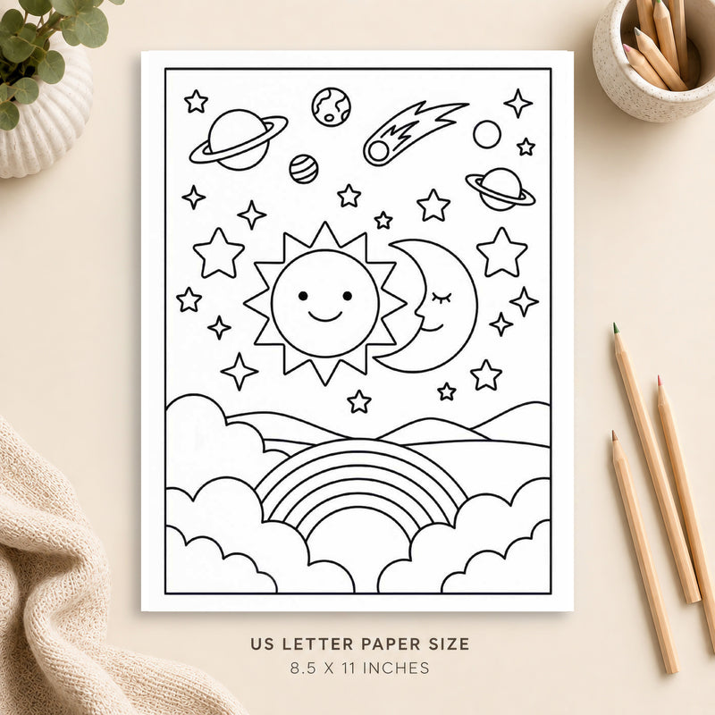 Celestial Coloring Page 3