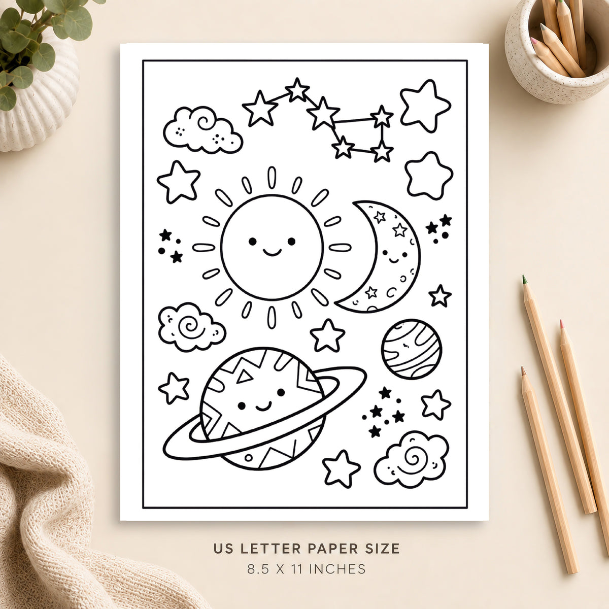 Celestial Coloring Page 4