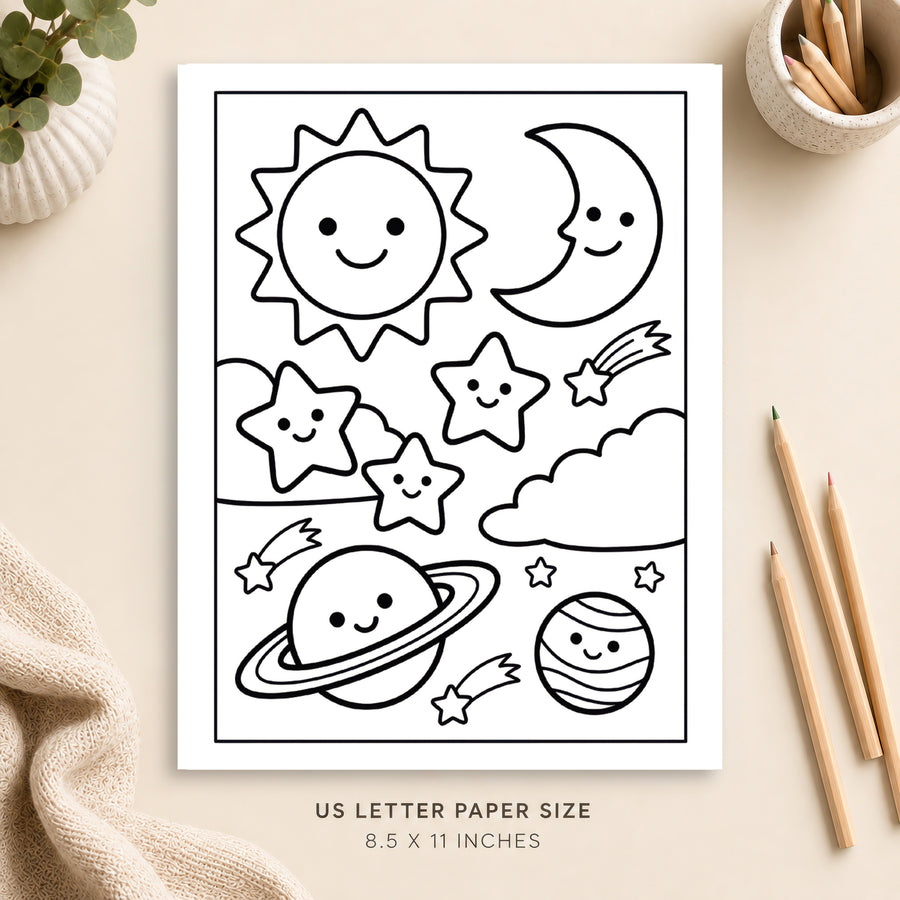 Celestial Coloring Page 5