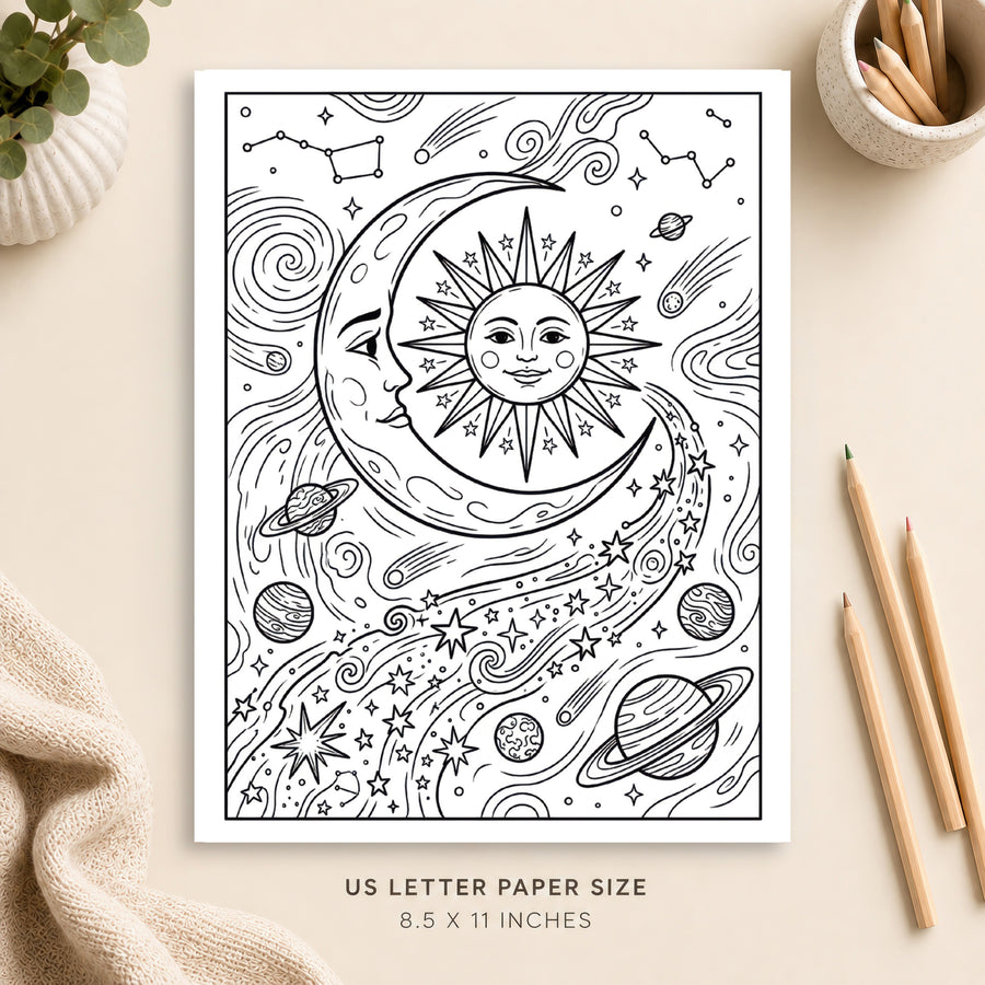 Celestial Coloring Page 7