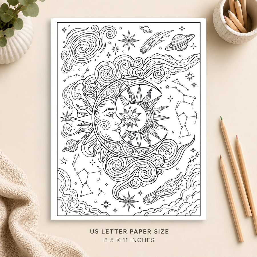 Celestial Coloring Page 8