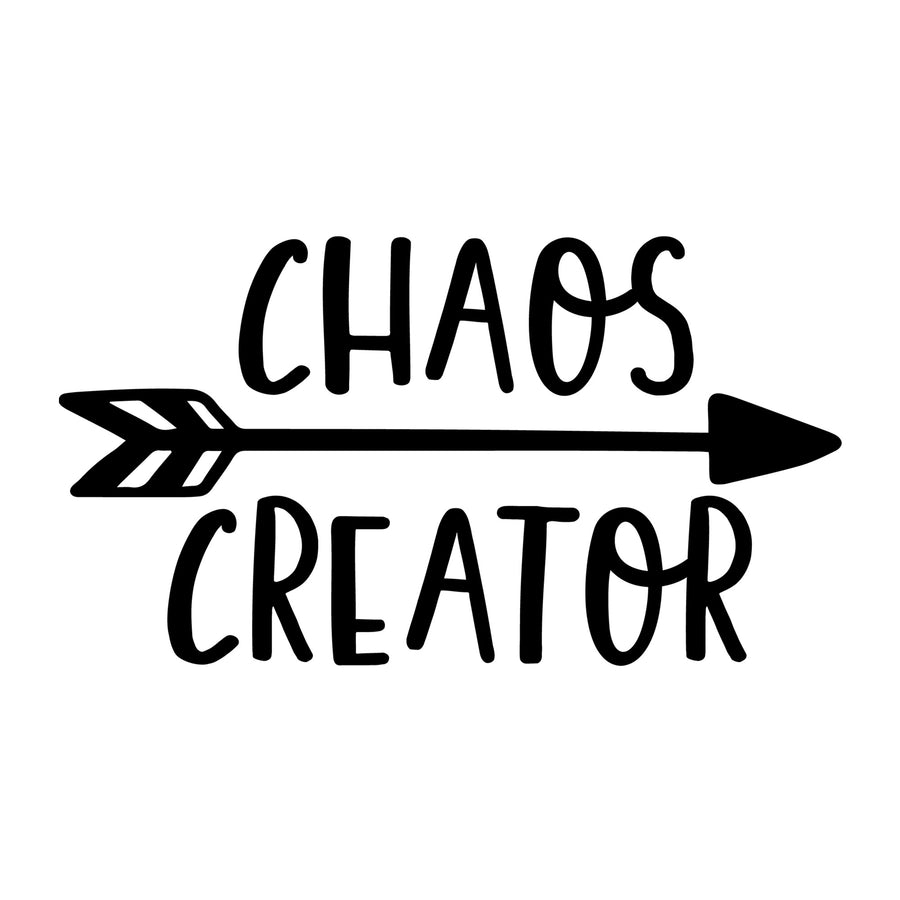 Chaos Creator SVG for Cricut, Silhouette, laser cutting, vinyl, sublimation, baby onesies, baby shirts, decals, and DIY craft projects.
