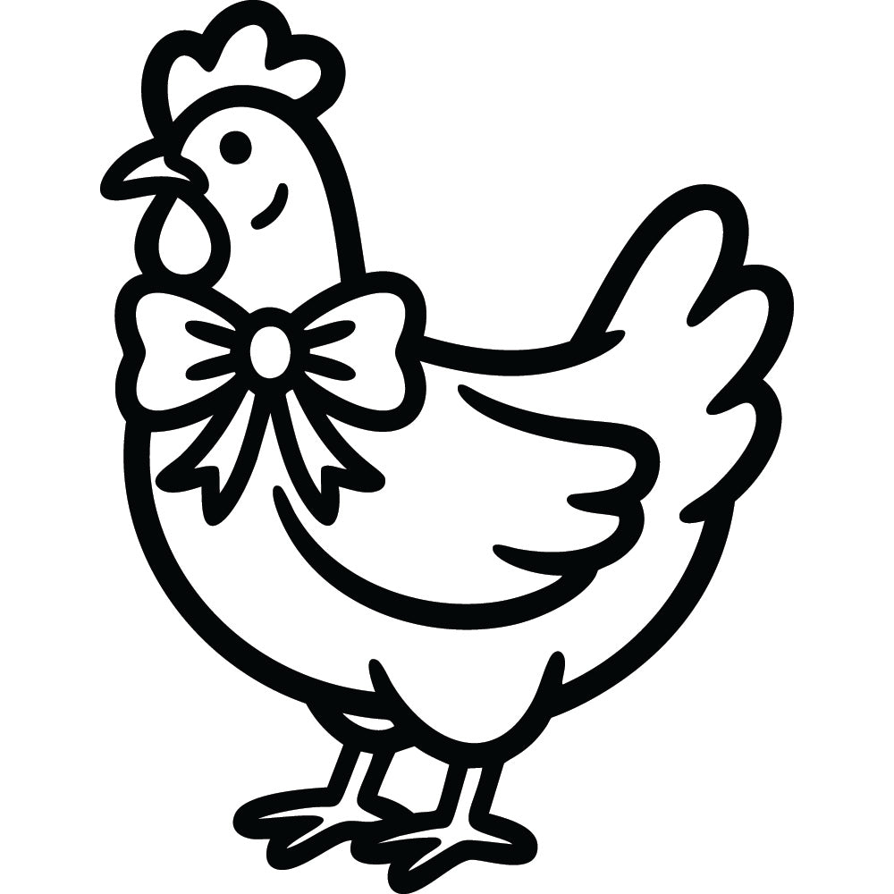 Chicken SVG File SVG DXF EPS PNG - Craft House SVG