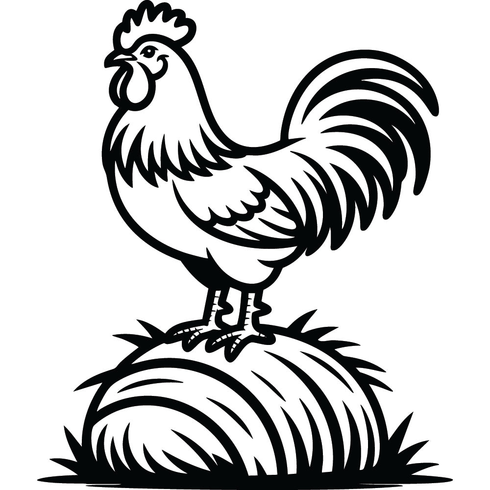 Chicken SVG File SVG DXF EPS PNG - Craft House SVG