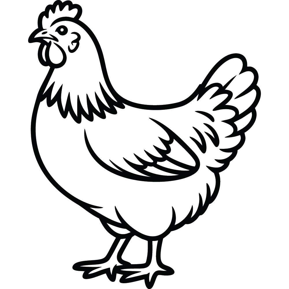 Chicken SVG File SVG DXF EPS PNG - Craft House SVG