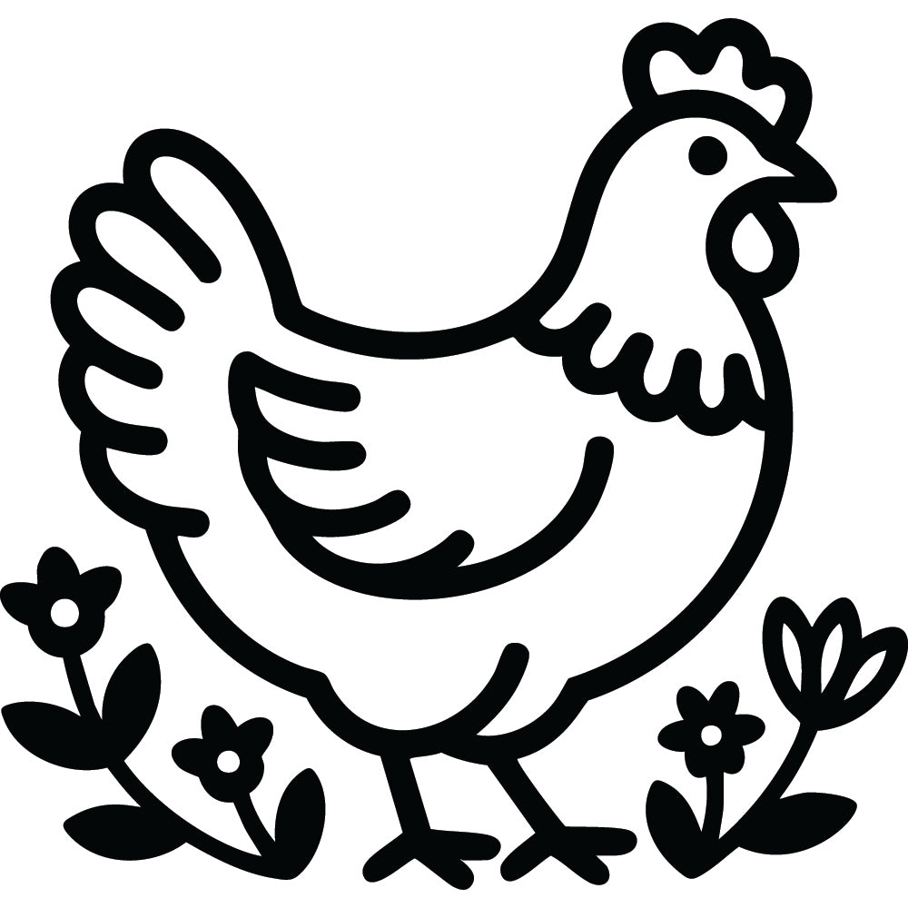 Chicken SVG File SVG DXF EPS PNG - Craft House SVG