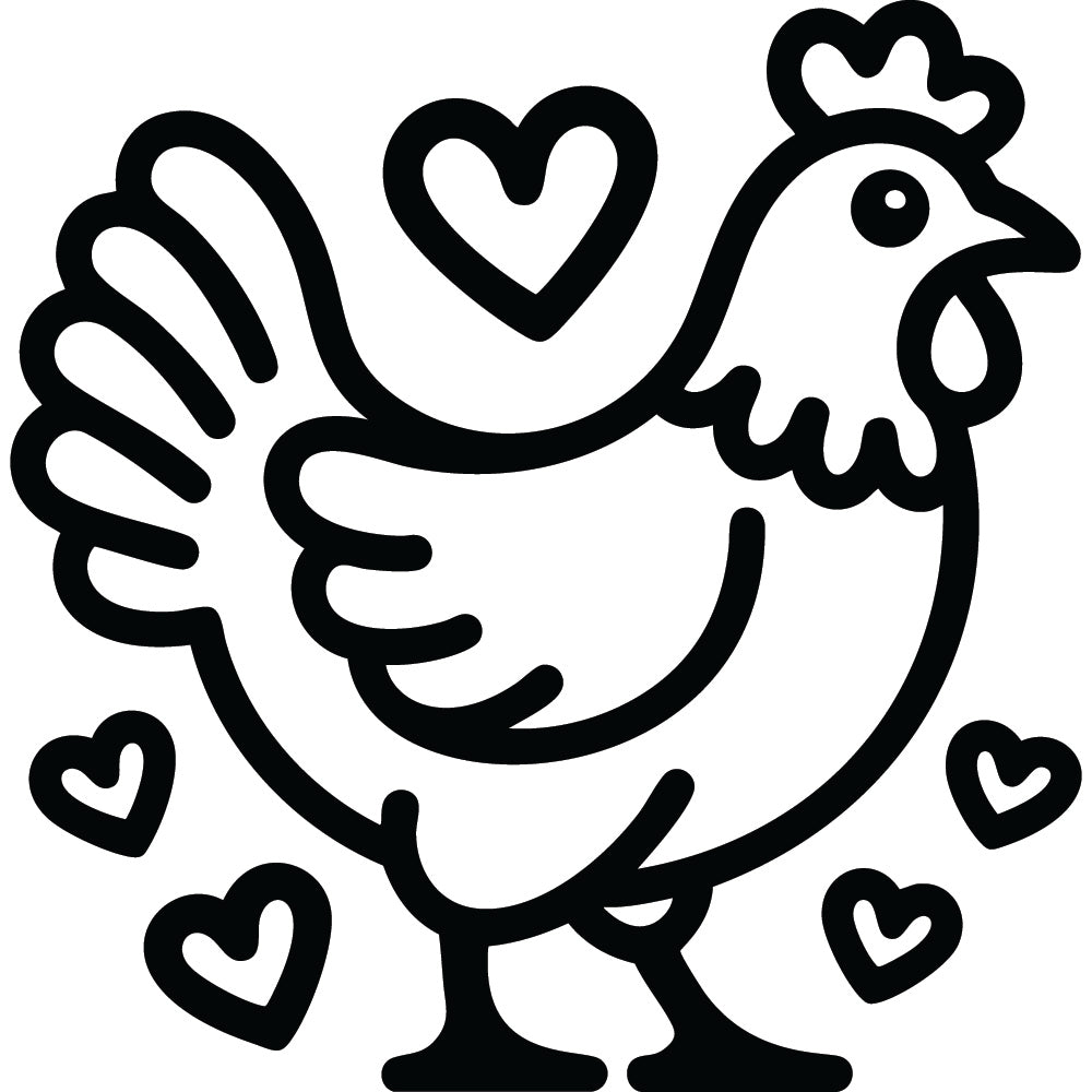 Chicken SVG File SVG DXF EPS PNG - Craft House SVG