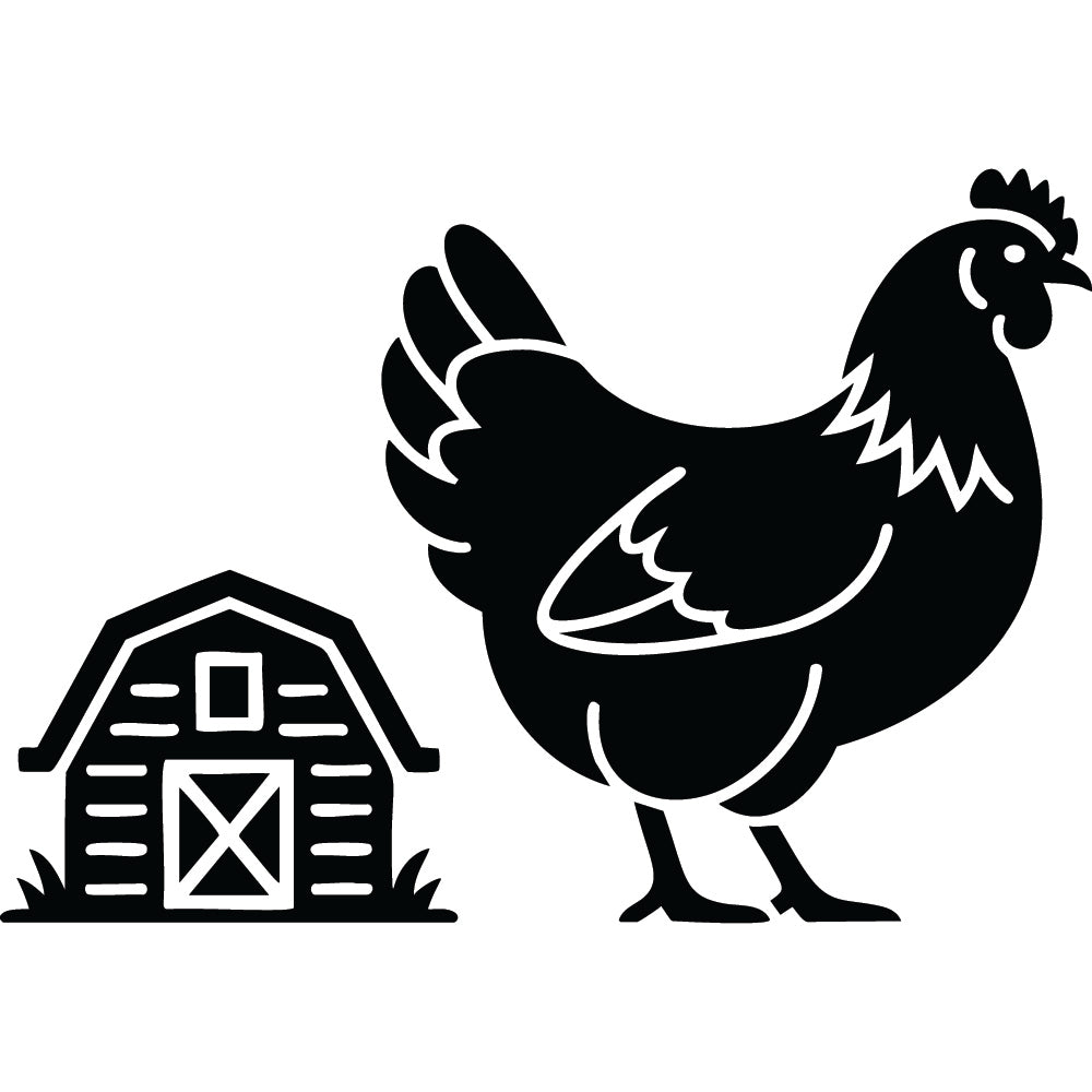 Chicken SVG File SVG DXF EPS PNG - Craft House SVG