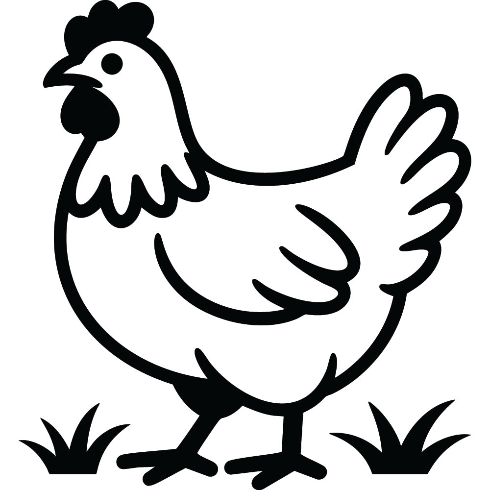 Chicken SVG File SVG DXF EPS PNG - Craft House SVG