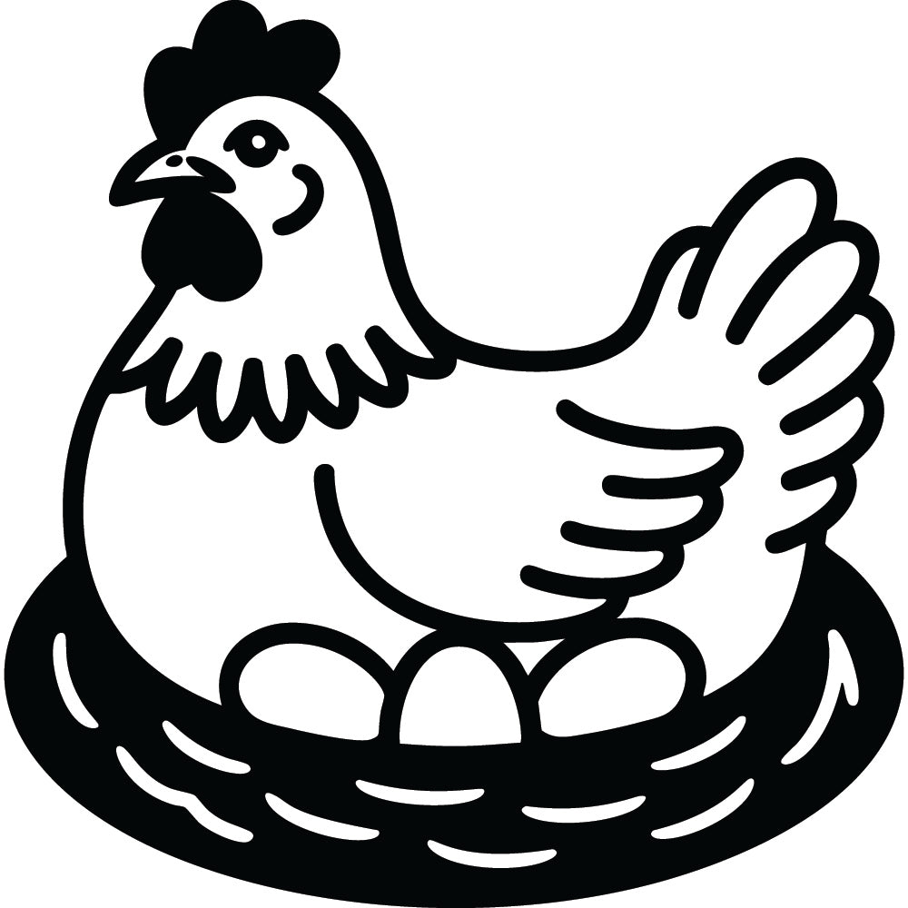 Chicken SVG File SVG DXF EPS PNG - Craft House SVG