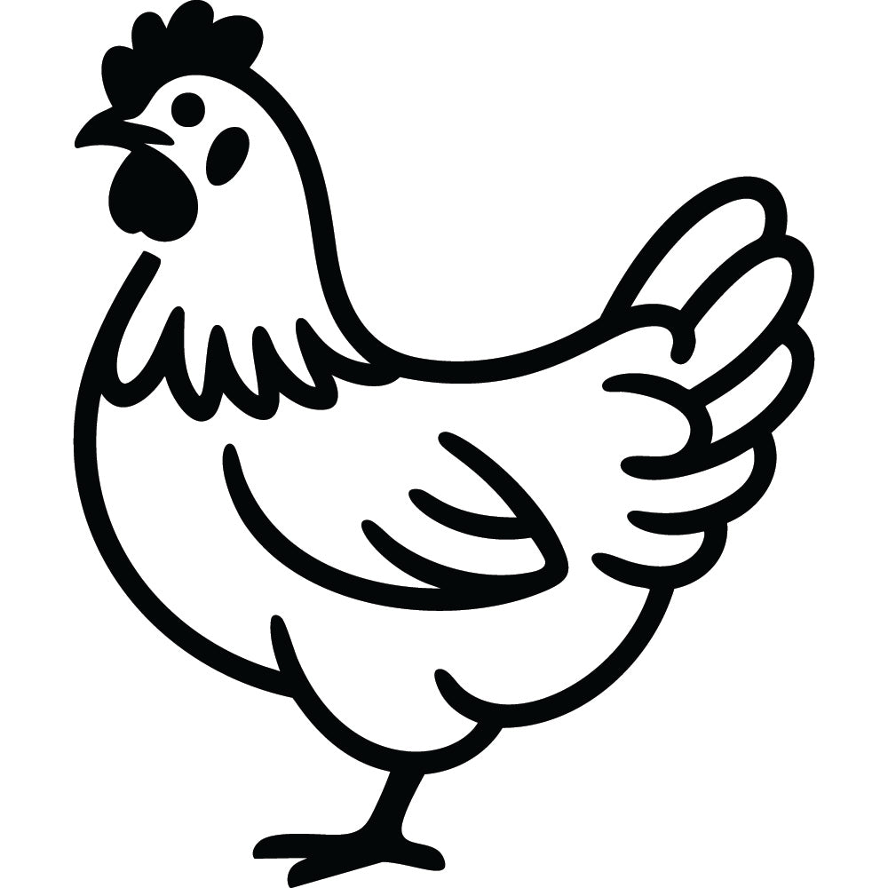 Chicken SVG File SVG DXF EPS PNG - Craft House SVG