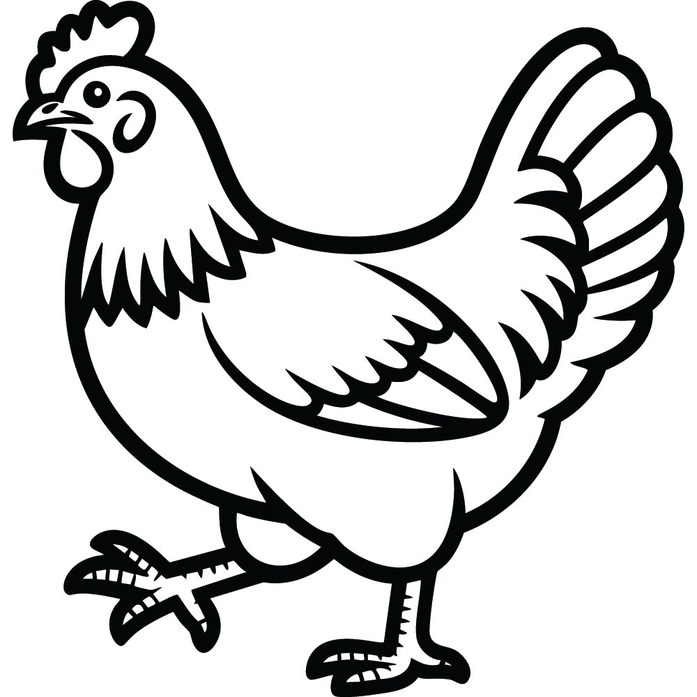 Chicken SVG File SVG DXF EPS PNG - Craft House SVG