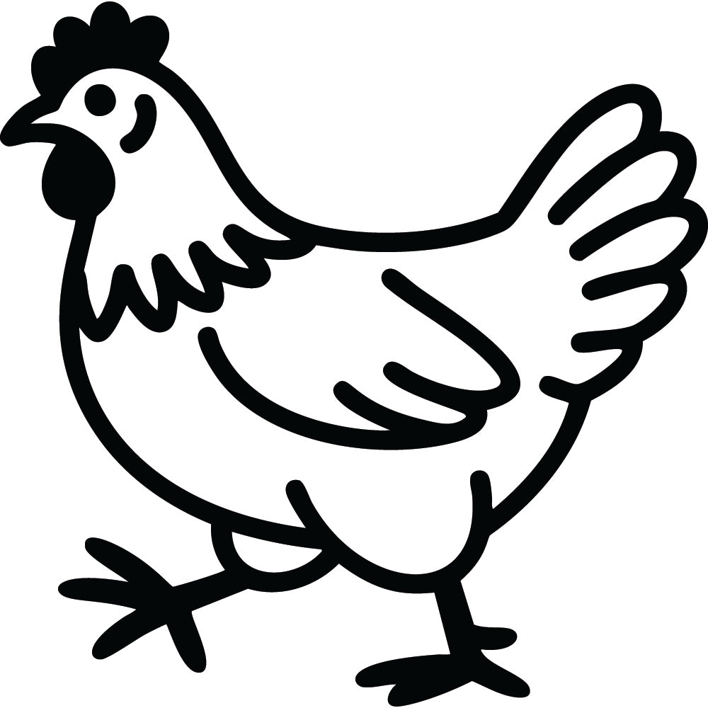 Chicken SVG File SVG DXF EPS PNG - Craft House SVG