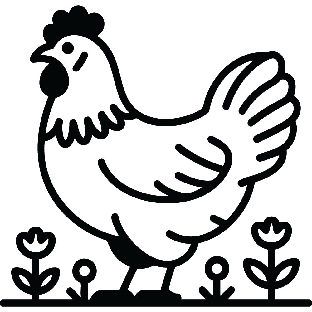 Chicken SVG File SVG DXF EPS PNG - Craft House SVG