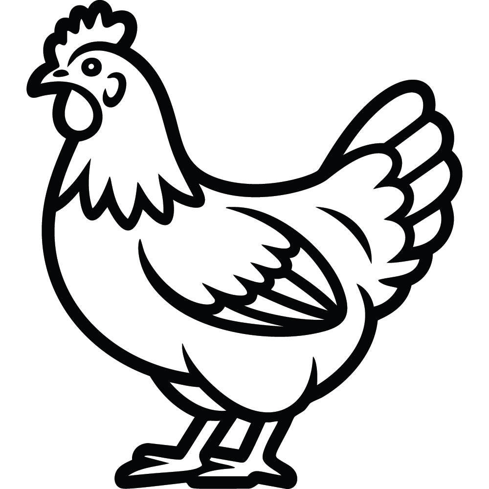 Chicken SVG File SVG DXF EPS PNG - Craft House SVG