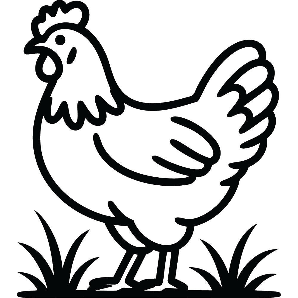 Chicken SVG File SVG DXF EPS PNG - Craft House SVG
