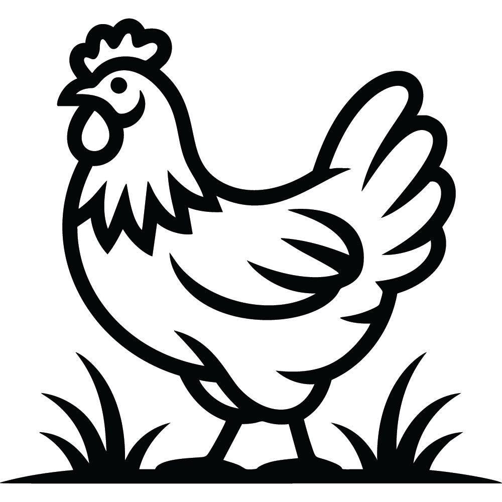 Chicken SVG File SVG DXF EPS PNG - Craft House SVG