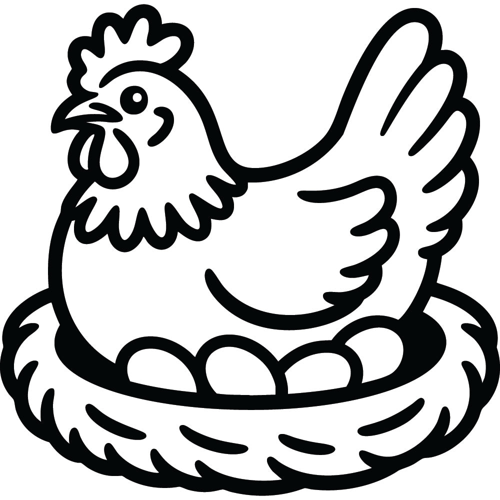 Chicken SVG File SVG DXF EPS PNG - Craft House SVG