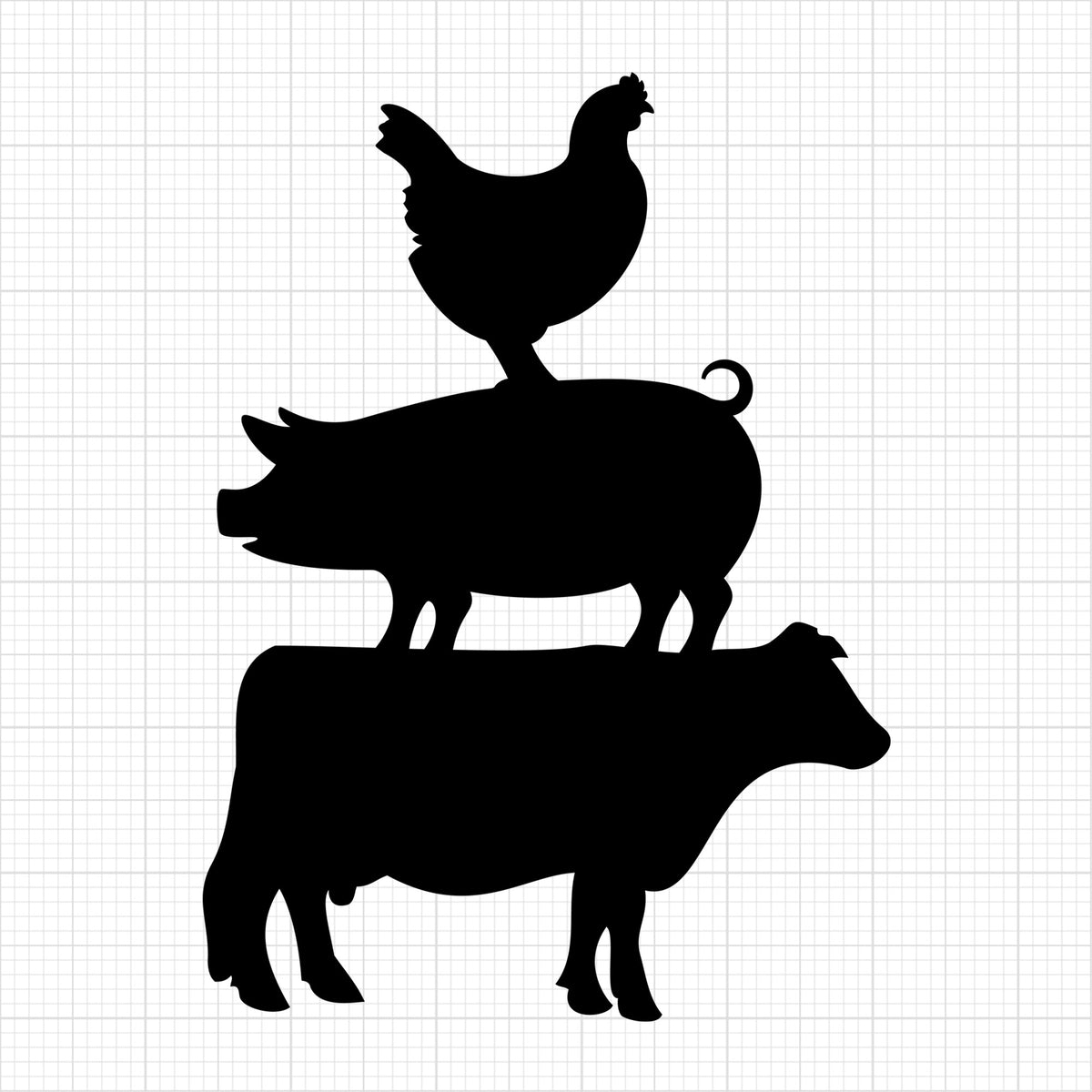 Chicken Pig Cow